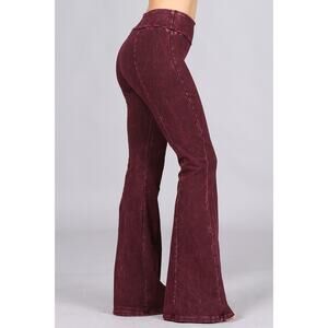 Chatoyant Front and Back Detail Seam Burgundy Large